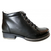 Alba Black Leather (extra wide)