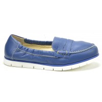 Yoki Blue Leather (extra wide)